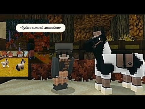 Видео: | °мои будни на конюшне с моей лошадью° кск в майнкрафт/minecraft |