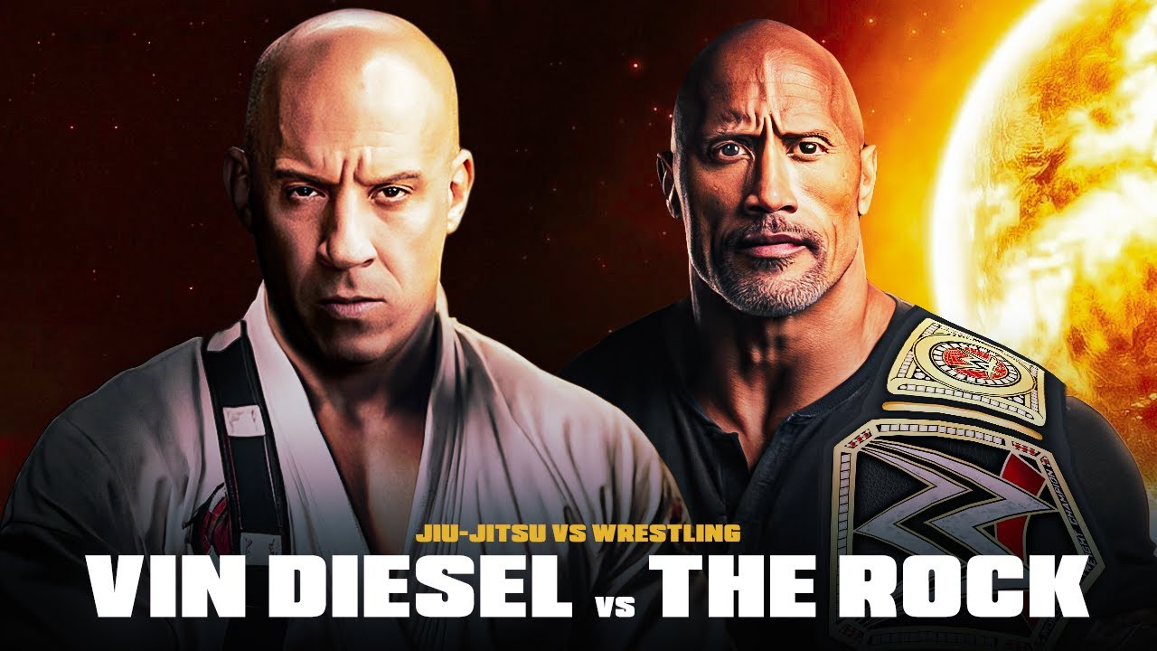 Vin Diesel vs Dwayne The Rock Johnson Jiu Jitsu vs Wrestling YouTube