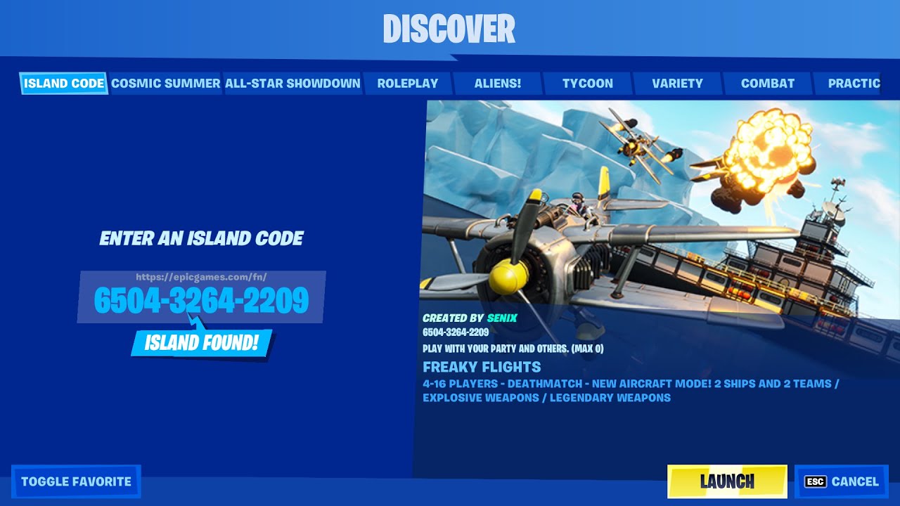 HOW TO PLAY FREAKY FLIGHTS IN FORTNITE (Fortnite Freaky Flights Code ...