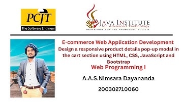 Web project Task 30 | 1st year | Semester 01 | Java Institute | E-commerce Web Application