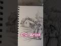 Landscape Drawing #shorts #landscapedrawing #drawing #art #sketch
