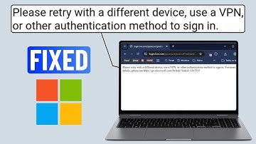Microsoft-accountaanmeldingsfout oplossen | Probeer het opnieuw met een ander apparaat en gebruik...