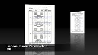Pindaan Takwim Persekolahan Tahun 2020