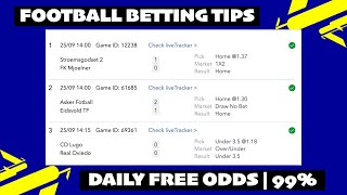 HERE WE GOO!! TODAY'S FREE FOOTBALL BETTING TIPS - FREE ODDS WITH HIGH RATE OF WINNING screenshot 1