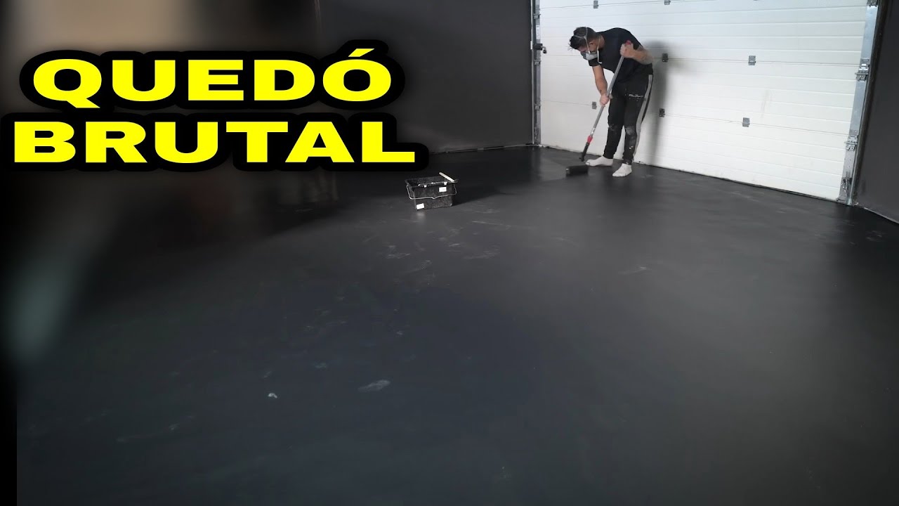 ✓ Proyecto Garaje #61, Pintamos Suelo del Garaje NEGRO ⚫