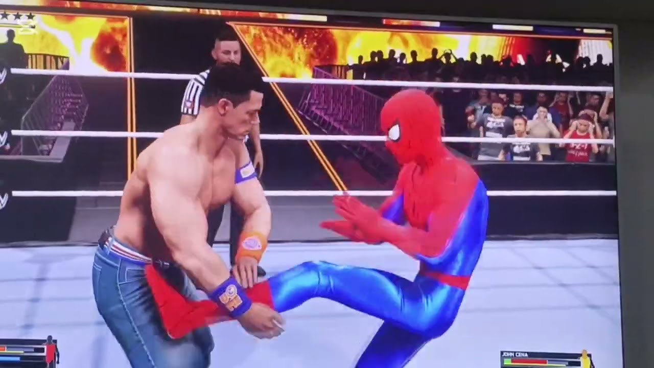 مصارع الجزء٣ضد جون سينا😰😨😱