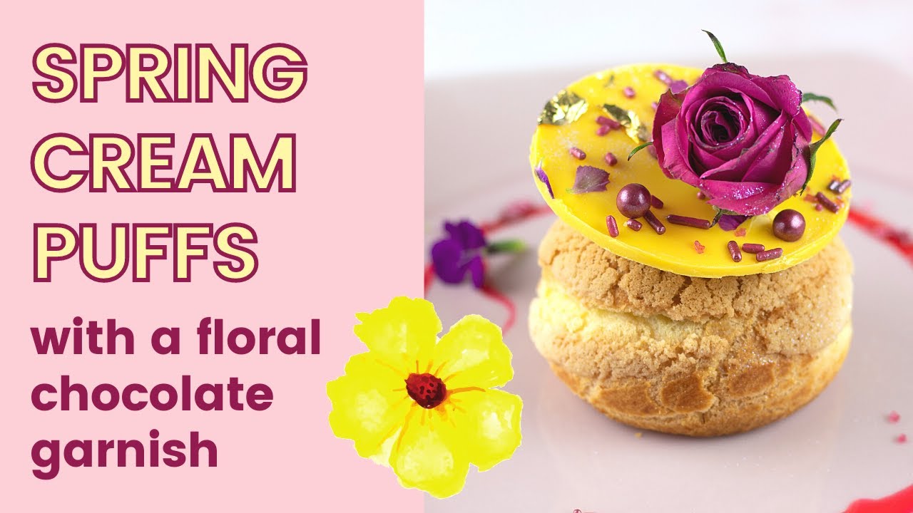 Floral Cream Puffs!