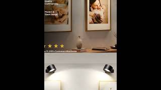 Alberheim | 3" Adhesive No Drill Wireless USB Spotlight 360° | Remote Control