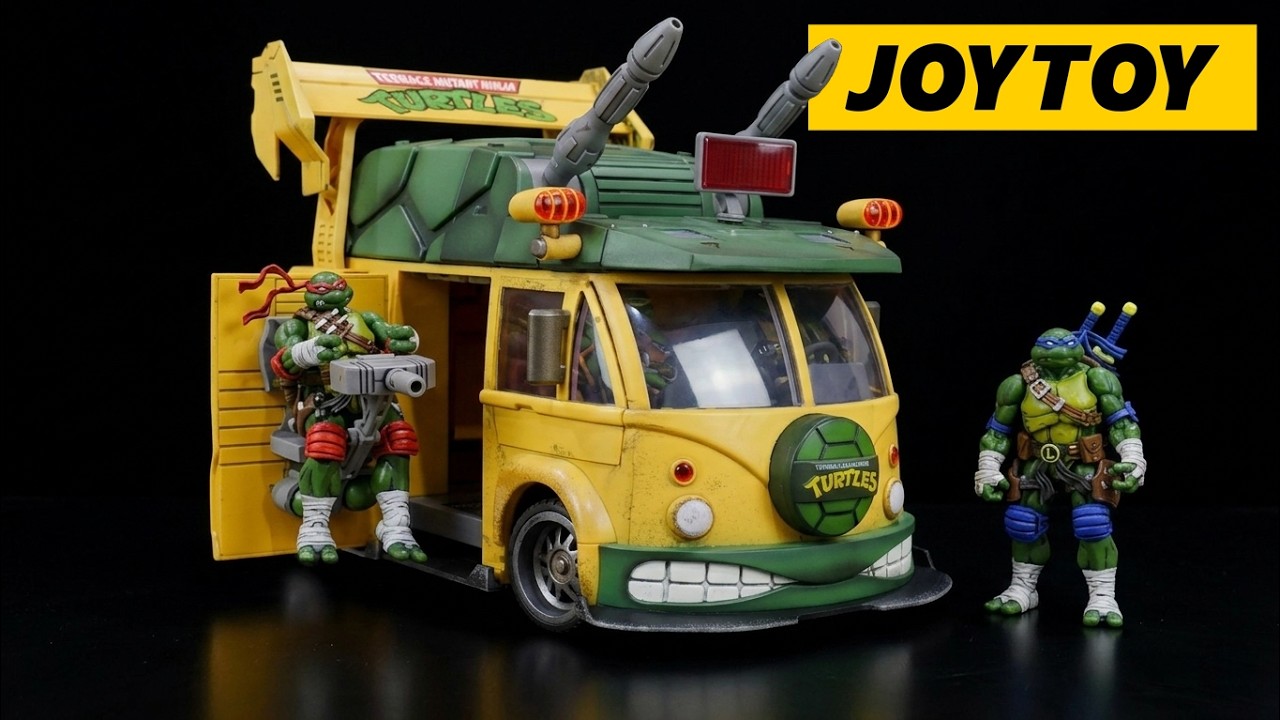 JoyToy TMNT 1:18 Scale Turtle Van Review | Ultimate Teenage Mutant