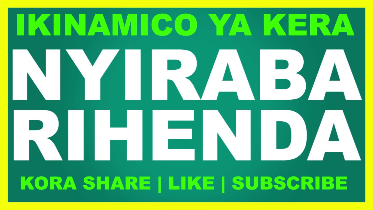 Nyirabarihenda | Uwiyishe ntaririrwa | Gushakwa n'umutindi | Ikinamico ya Kera