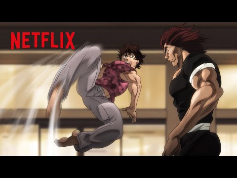 Yujiro Blocks Baki's Every Move | Baki Hanma Season 2 The Father VS Son Saga | Clip | Netflix Anime