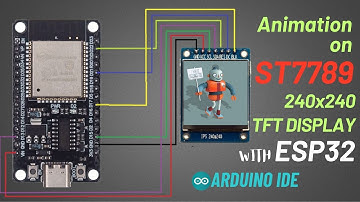 Animatie op een 1,3 inch TFT SPI-scherm (ST7789) met ESP32 | Voorbeeldcode en bibliotheek