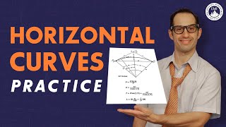 Famous Horizontal Curve Problem (Practice and Solution) | FE Civil Exam Review Wealth