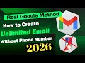 Create More Gmail Accounts for Free | 2026 Updated Method | Real google method