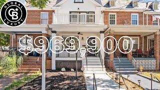 JUST REDUCED BY $80,000 WASHINGTON DC ROW HOME New Price $969,900 4BEDROOM 3.5 BATHS 2,026 sqft
