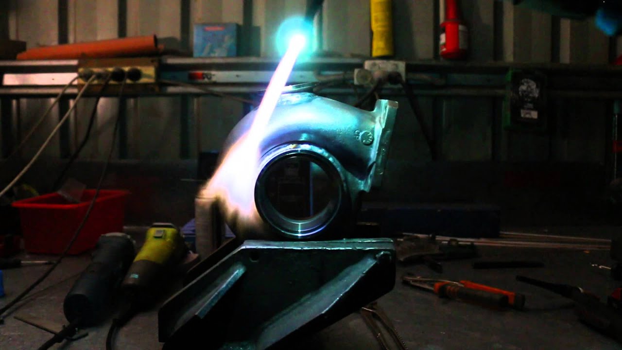 Heating up a turbo exhaust housing YouTube