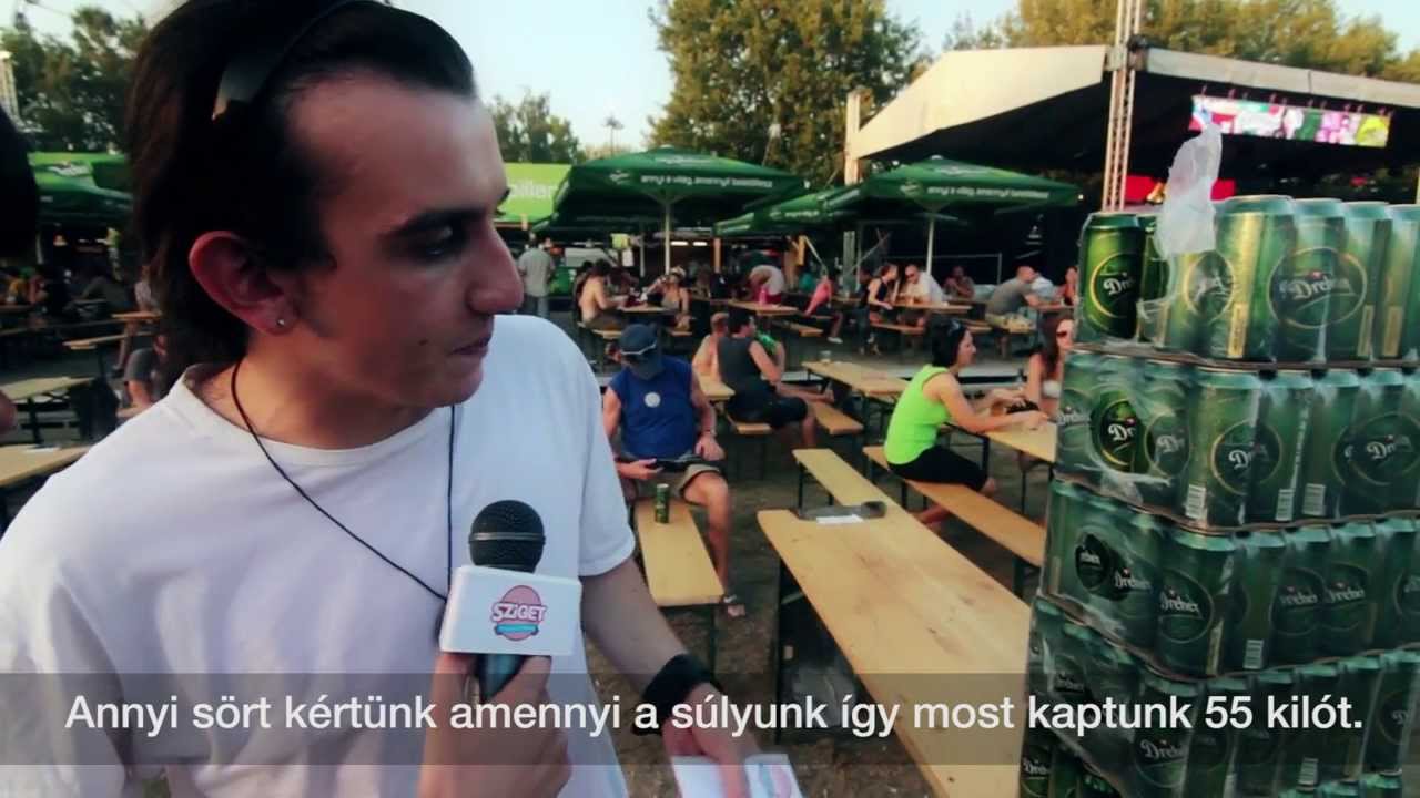 wishbone dog 55 kgs of beer @ Sziget 2013