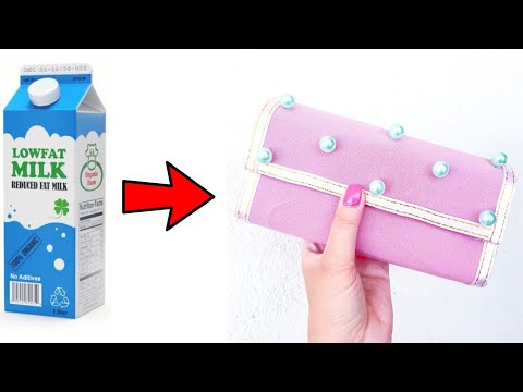 5 Minutes Crafts / DIY Wallet From Milk Box / AMAZING RECYCLING