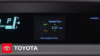 2012 Prius c How-To: Multi Information Display | Toyota