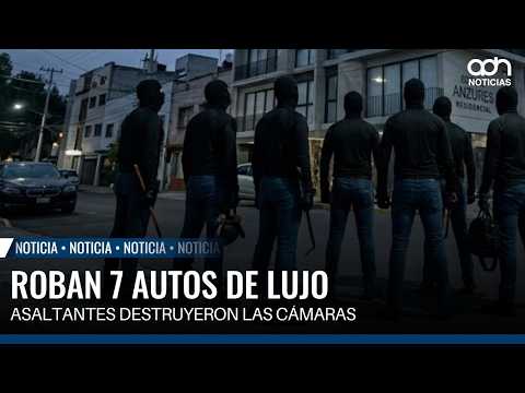 Armed command steals 7 luxury cars in 15 minutes in Anzures neighborhood