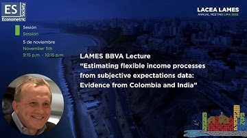 LAMES2022 | BBVA Lecture “Estimating flexible income processes" by Orazio Attanasio