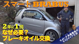 【スマート ブラバス】なぜ2年に1回必ず必要？ブレーキオイルの交換