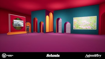 Aximmetry virtual production with Unreal Engine Modern Studio set