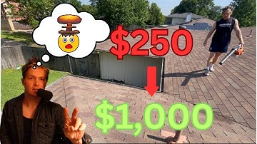 How I Turned $250 to $1,000 in ONE DAY Gutter Cleaning