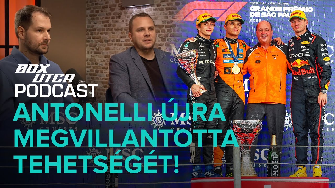 Norris többet várt, Verstappen szenzációs volt Brazíliában | Boxutca podcast