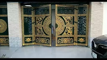 Cổng tự động motor cổng am sàn tự động Lắp đặt cổng Nhôm đúc, Cổng sắt CMC, Cổng sắt Mỹ nghệ