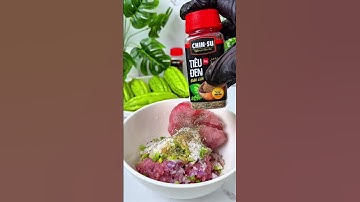 Canh khổ qua chả cá thác lác #food