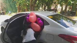 8 pieces Heart Shaped Helium Balloons ideliver sa Tandang Sora Quezon City