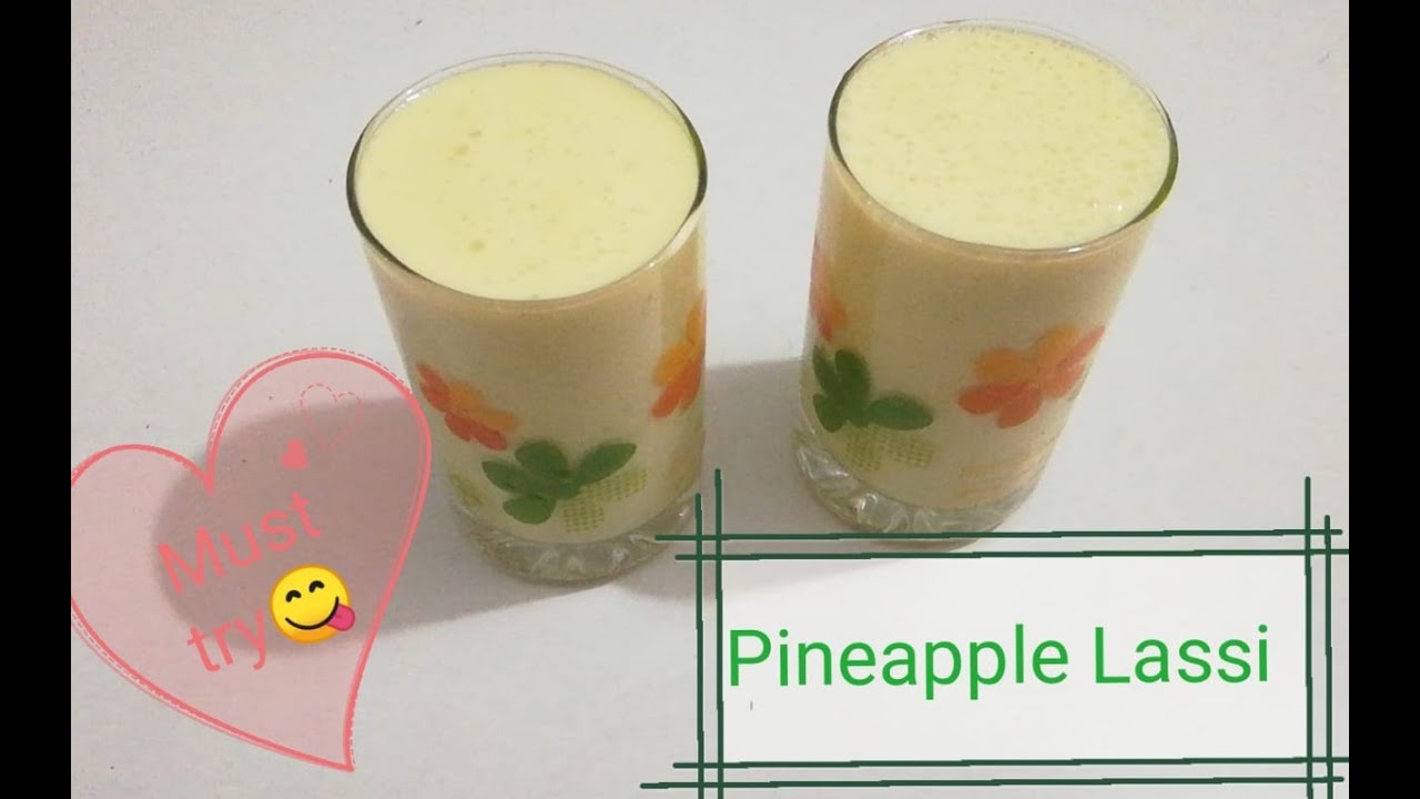 Pineapple Lassi/pineapplelassi recipe in malayalam/