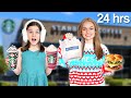 ONLY Eating CHRISTMAS MENU FOODS for 24 Hours! | Family Fizz