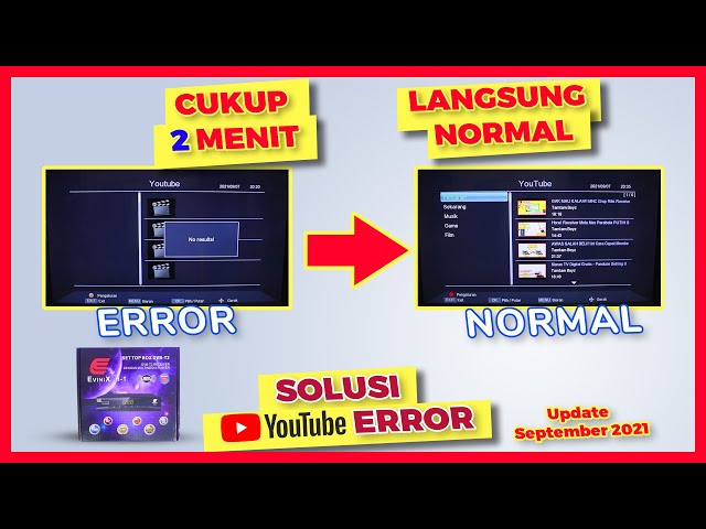 TONTON SAMPAI SELESAI!!! Solusi Youtube Error & Upgrade Software Set Top Box Evinix H-1 DVB-T2 Besi class=