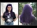 How to Dye Your Hair Purple (NO BLEACH)!!!!