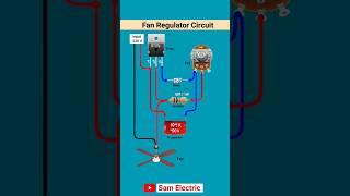 220 V AC Fan Regulator Circuit  l shorts short shortvideo shortsfeed youtubeshorts k n electric