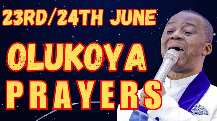 24TH JUNE, 2025 - ALL NIGHT BREAKTHROUGH MFM MIDNIGHT OLUKOYA PRAYERS FOR DELIVERANCE #mfm