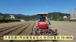 마늘액상멀칭기계화