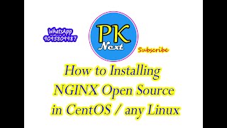 How to Installing NGINX Open Source in CentOS / Linux