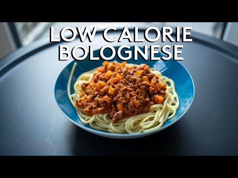 Low Calorie Spaghetti Bolognese Recipe  Healthy Pasta Dish  Italian Meat Sauce