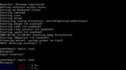 smoothwall express booting