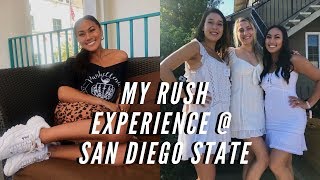 MY SAD RUSH EXPERIENCE VLOG | SAN DIEGO STATE UNIVERSITY