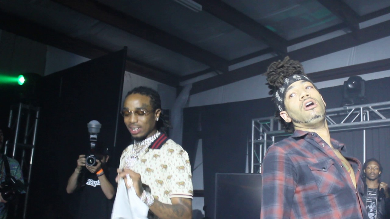 Quavo and DJ Esco Rock Out to "T-shirt" at Revolt House Coachella After-Party