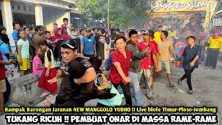 Tukang Ricuh Di Massa❗BARONGAN Jaranan NEW MANGGOLO YUDHO Live Pandan Blole Ploso Jombang