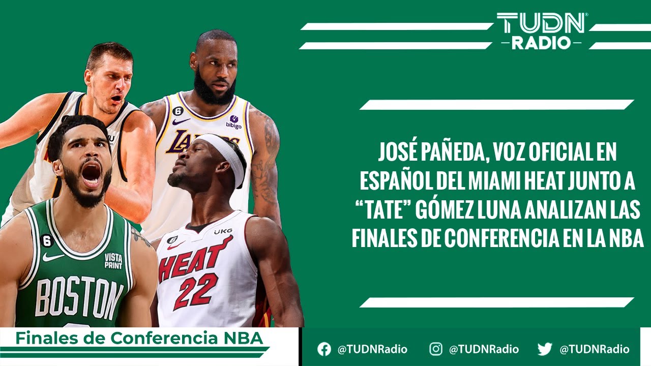 Finales de Conferencia NBA José Pañeda la voz oficial en español del