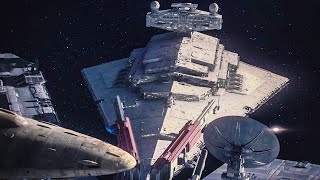 Imperial Star Destroyer destroys a Rebel Cruiser - Star Wars Battlefront II