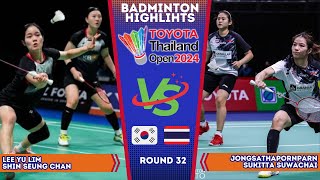 Lee / Shin vs Jongsathapornparn / Suwachai | Thailand Open 2024 Badminton