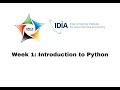 Week 1: Introduction to Python