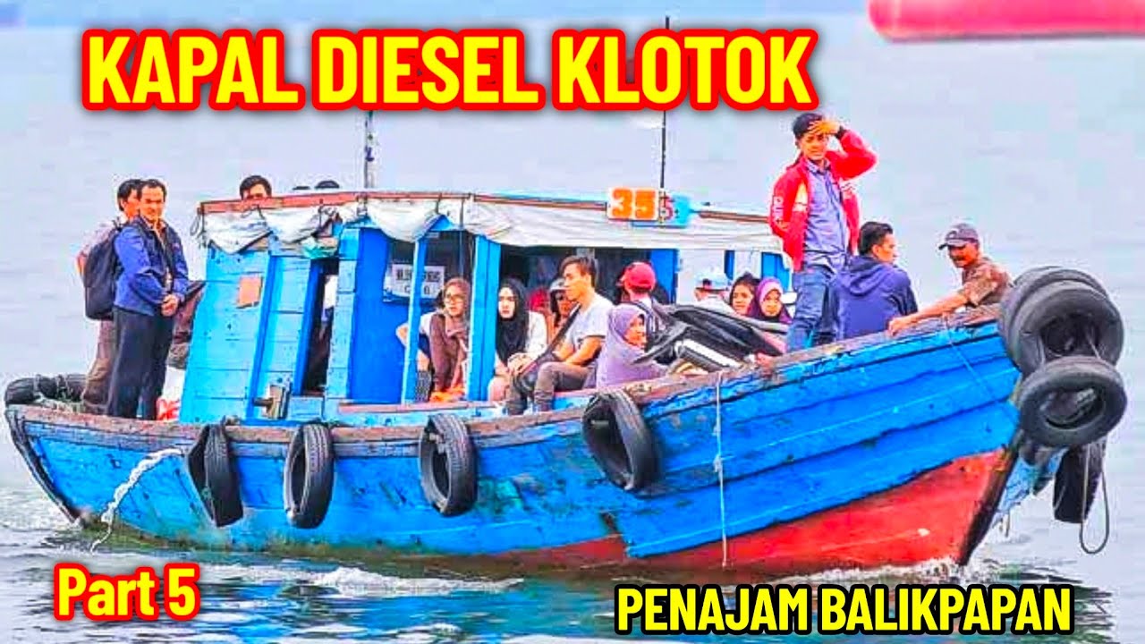 PADAT RAMAI ..!! PELABUHAN KAPAL PENYEBERANGAN PENAJAM BALIKPAPAN DAN KAMPUNG BARU TRADISIONAL SHIP